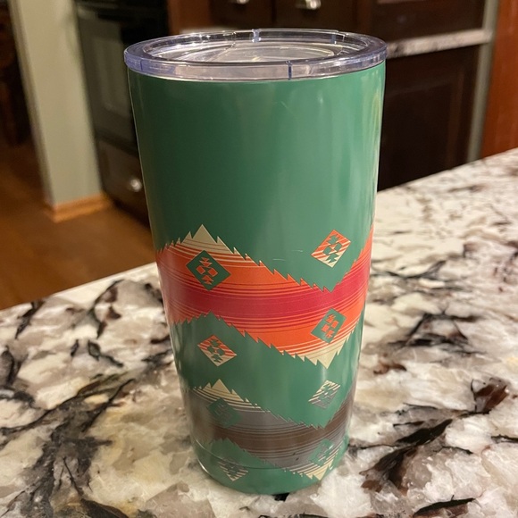 PENDLETON AZTEC Southwestern Pattern Stainless TUMBLER Insulated CUP 20 Oz. - Picture 4 of 5